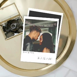 Vintag Sofortkarte für Foto Save the Date Feiertagskarte