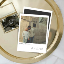 Vintag Sofortkarte für Foto Save the Date