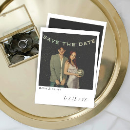 Vintag Sofortkarte für Foto Save the Date Feiertagskarte