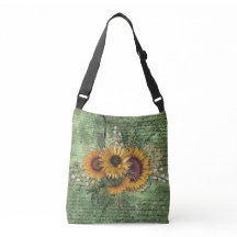 Vintag Sonnenblume Bouquet Green Ephemera