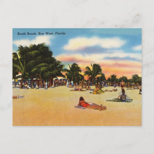 Vintag, South Beach, Key West, Florida Travel Postkarte