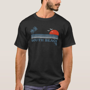 Vintag South Beach Miami Florida Retro Sunset Sur T-Shirt