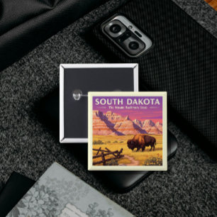 Vintag South Dakota Button