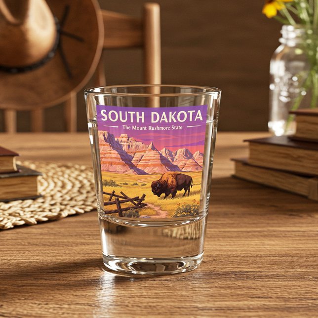 Vintag South Dakota Schnapsglas (Von Creator hochgeladen)