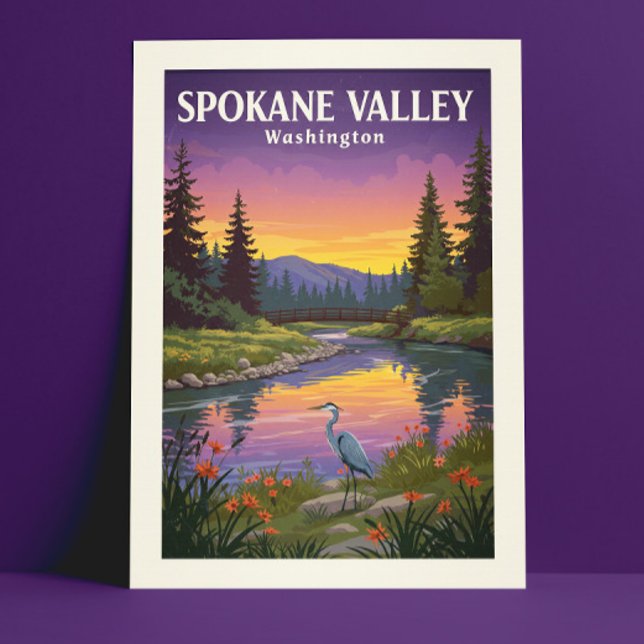 Vintag Spokane Tal Washington Postkarte (Von Creator hochgeladen)
