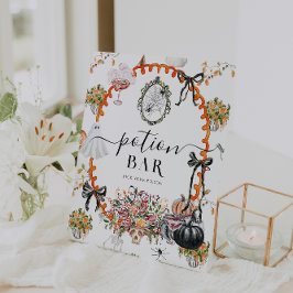 Vintag Spooky-Cotattecore Halloween-Pop-Bar Sockelschild