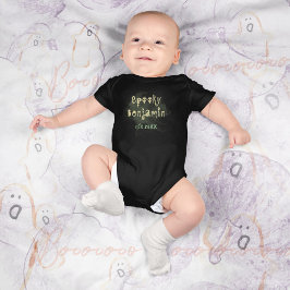 Vintag Spooky Skull Halloween Baby Strampler