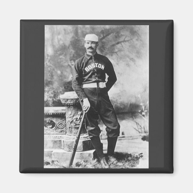 Vintag Sports Foto, Boston Baseball Player Magnet (Vorne)