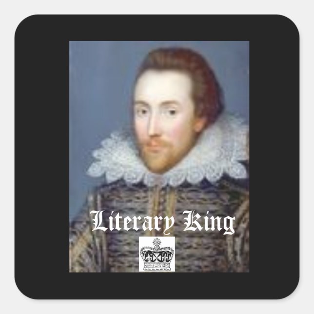 Vintag Sryle William Shakespeare Theme Sticker (Vorderseite)
