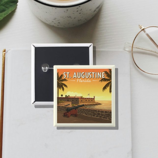 Vintag St. Augustine Florida Button (Von Creator hochgeladen)