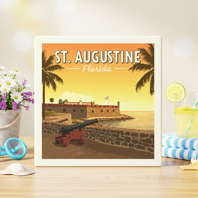 Vintag St. Augustine Florida Fliese (Von Creator hochgeladen)