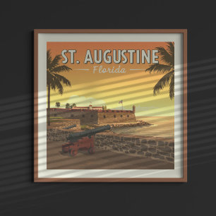 Vintag St. Augustine Florida Poster