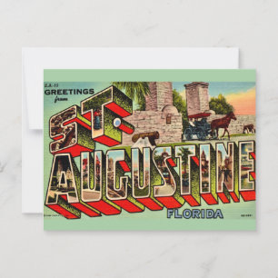 Vintag St. Augustine Florida Postkarte