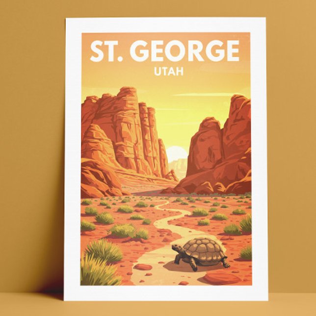 Vintag St. George Utah Postkarte (Von Creator hochgeladen)