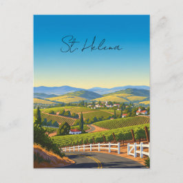 Vintag St. Helena California Postkarte