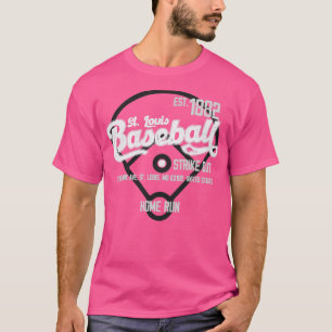 Vintag St Louis Baseball Est 1882 Baseball Fan T-Shirt