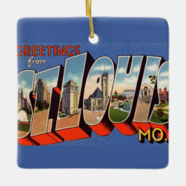 Vintag St Louis Missouri Ornament