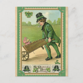 Vintag St Patricks Day Postkarte