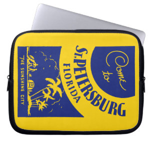 Vintag St. Petersburg Florida Laptopschutzhülle