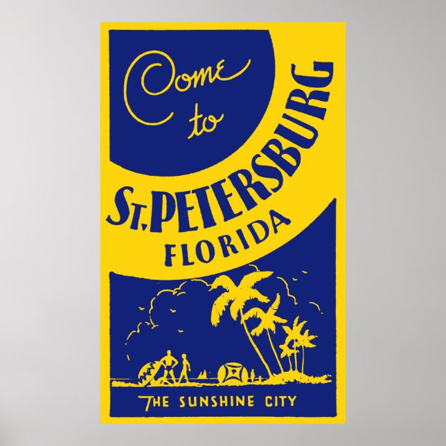 Vintag St. Petersburg Florida Poster (Vorne)
