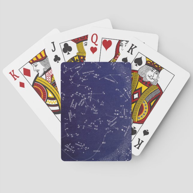 Vintag-Star-Konstellationskarte Spielkarten (Rückseite)