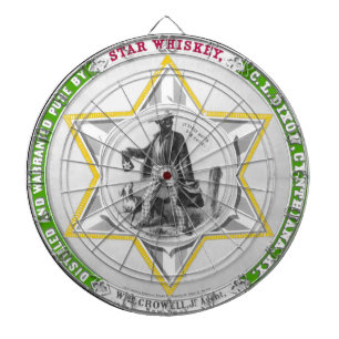 Vintag Star Whiskey-Dartboard Dartscheibe