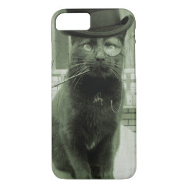 Vintag Steampunk Cat iPhone Case