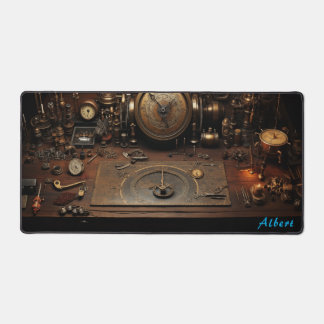 Vintag Steampunk Tinkerer Science Fiction XL Schreibtischunterlage