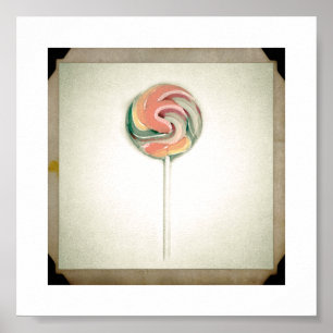 Vintag STIL LOLLIPOP FOTOGRAPH POSTER