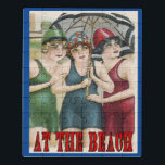 Vintag Strand, fügen Sie Text Jigsaw Puzzle<br><div class="desc">Vintage Strandplakate von einheimischen Künstlern,  die nur im Internet verkauft werden.</div>
