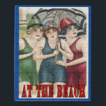 Vintag Strand, fügen Sie Text Jigsaw Puzzle<br><div class="desc">Vintage Strandplakate von einheimischen Künstlern,  die nur im Internet verkauft werden.</div>