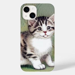 Vintag Striped Kitten Illustration Case-Mate iPhone 14 Hülle