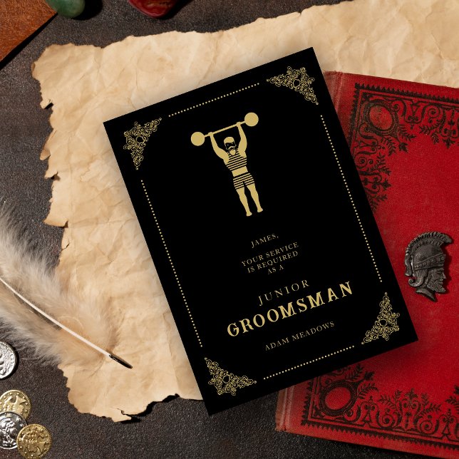 Vintag Strongman Fake Golden Junior Trauzeuge (Von Creator hochgeladen)