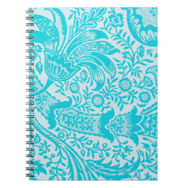 Vintag Style Aqua Turquoise SpiralNotebook Notizblock