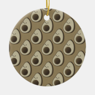 Vintag Style Avocado Pattern Keramikornament