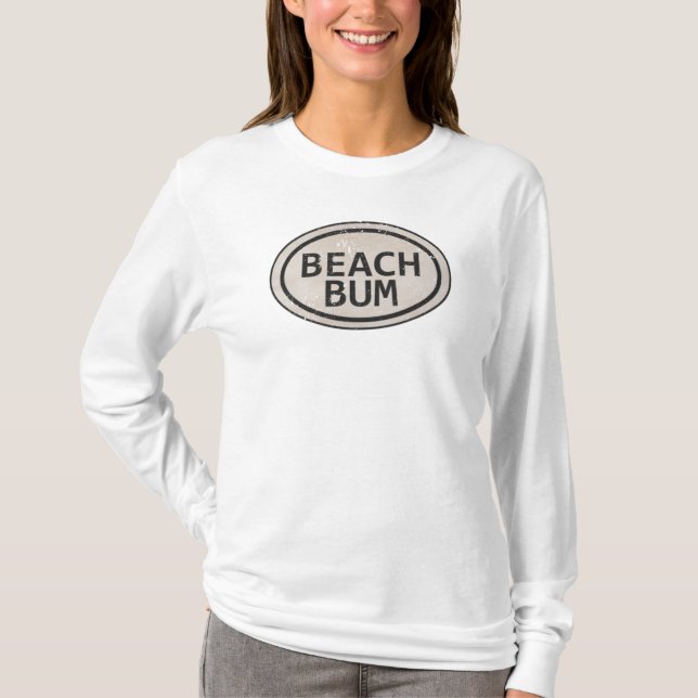 Vintag Style Beach Bum Beach Tag Shirt (Vorderseite)