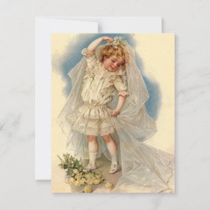 Vintag Style Bridal Dusche Einladung Ankündigung