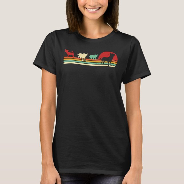 Vintag Style Chihuahua Retro Chihuahua Chiwawa T-Shirt (Vorderseite)