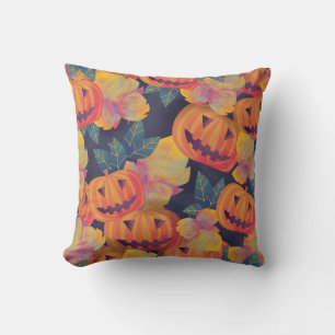 Vintag Style Halloween Pumpkins Dekokissen