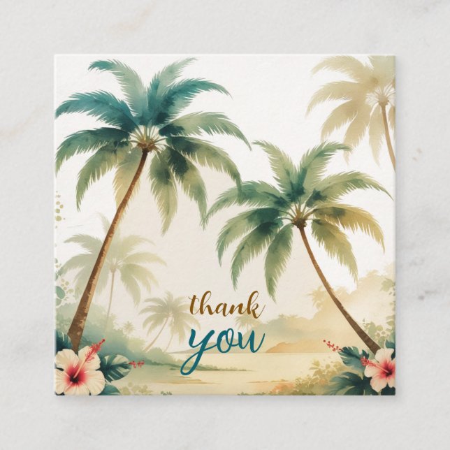 Vintag Style Hawaiian Travel Honolulu Begleitkarte (Vorderseite)