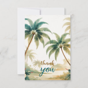 Vintag Style Hawaiian Travel Honolulu Dankeskarte