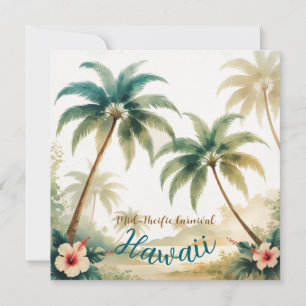 Vintag Style Hawaiian Travel Honolulu Feiertagskarte