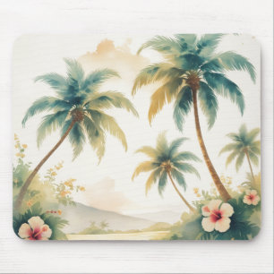 Vintag Style Hawaiian Travel Honolulu Mousepad