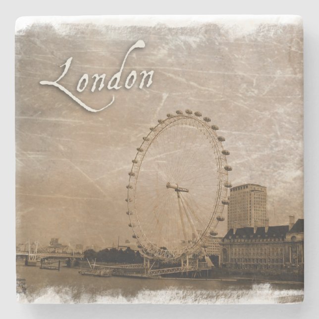 Vintag Style London Untersetzer (Vorderseite)