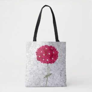 Vintag Style Magenta Hydrangea Blume Tote Bag Tasche
