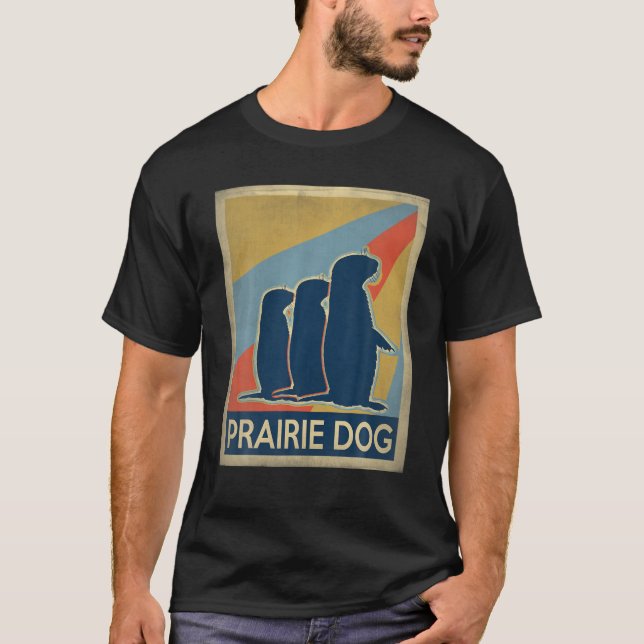 Vintag Style Prairie Dog T-Shirt (Vorderseite)