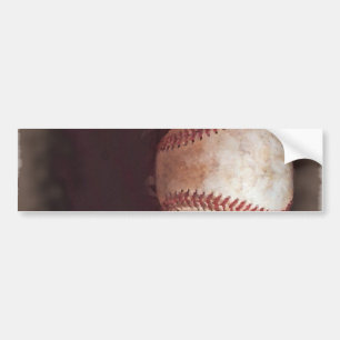 Vintag Style Sepia Baseball Artwork Autoaufkleber