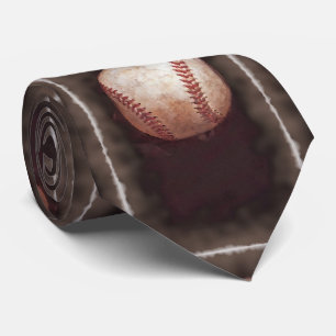 Vintag Style Sepia Baseball Artwork Krawatte