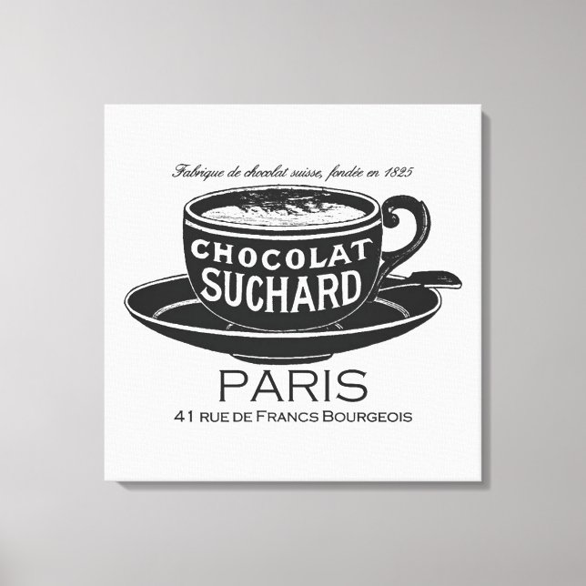 Vintag Suchard Chocolat Ad Leinwanddruck (Vorderseite)
