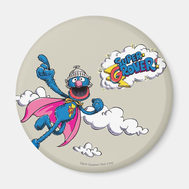 Vintag Super Grover Magnet (Vorne)